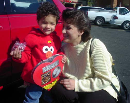 PHOTO TAKEN FEB 19, 2002

THE LITTLE FELLOW WANTED ME TO BE HIS VALENTINE AND
GAVE ME THE BIG BOX OF CANDY. I will enjoy the eats